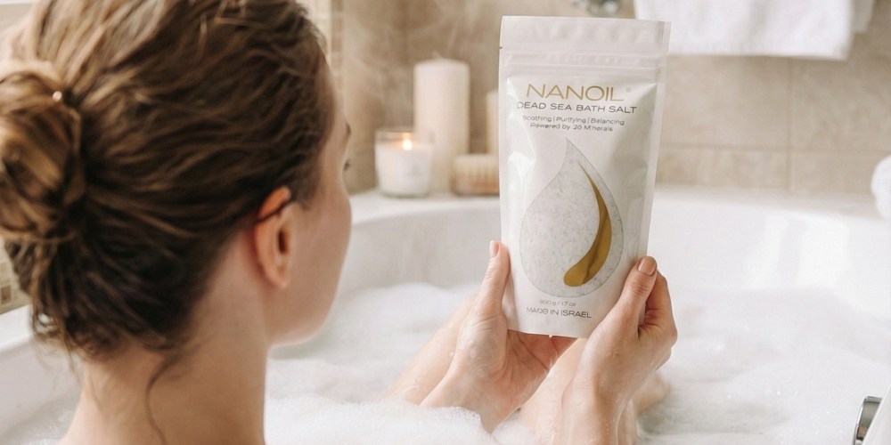 Čistá starostlivosť a relaxácia – tajomstvo krásnej pokožky s Nanoil Dead Sea Bath Salt